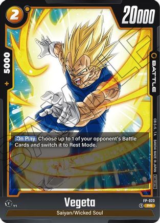 Image of Vegeta - FP-023 (FP-023) - Fusion World Promotion Cards and Packs Holofoil
