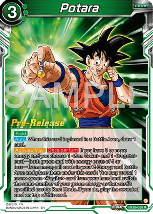 Image of Potara (BT26-088) - Ultimate Advent PreRelease Cards