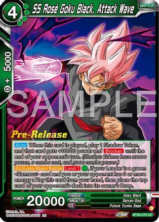Image of SS Rose Goku Black, Attack Wave (BT26-079) - Ultimate Advent PreRelease Cards