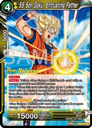 Image of SS Son Goku, Entrusting Father (BT26-097) - Ultimate Advent PreRelease Cards