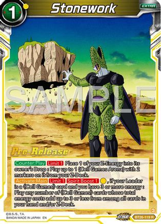 Image of Stonework (BT26-119) - Ultimate Advent PreRelease Cards