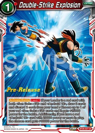 Image of Double-Strike Explosion (BT26-027) - Ultimate Advent PreRelease Cards