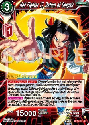 Image of Hell Fighter 17, Return of Despair (BT26-005) - Ultimate Advent PreRelease Cards