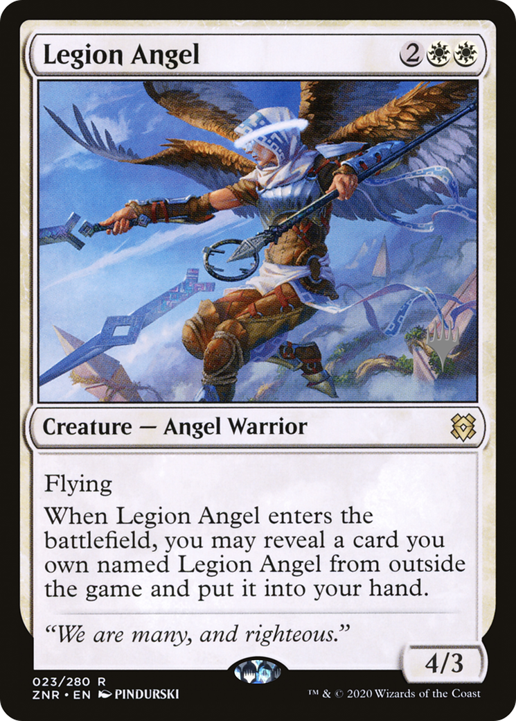 Image of Legion Angel (PPZNR-23P) - Zendikar Rising Promos Foil