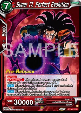 Image of Super 17, Perfect Evolution (BT26-026) - Ultimate Advent PreRelease Cards