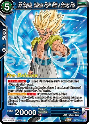 Image of SS Gogeta, Intense Fight With a Strong Foe (BT26-046) - Ultimate Advent PreRelease Cards
