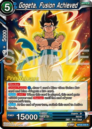Image of Gogeta, Fusion Achieved (BT26-048) - Ultimate Advent PreRelease Cards