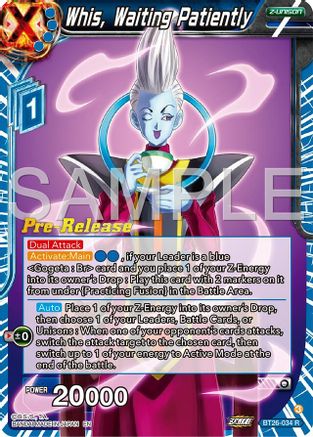 Image of Whis, Waiting Patiently (BT26-034) - Ultimate Advent PreRelease Cards