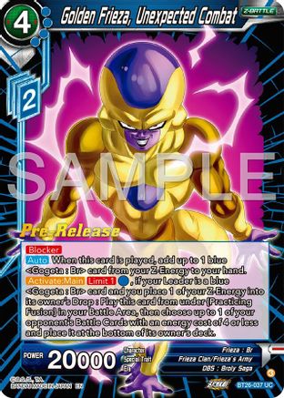 Image of Golden Frieza, Unexpected Combat (BT26-037) - Ultimate Advent PreRelease Cards