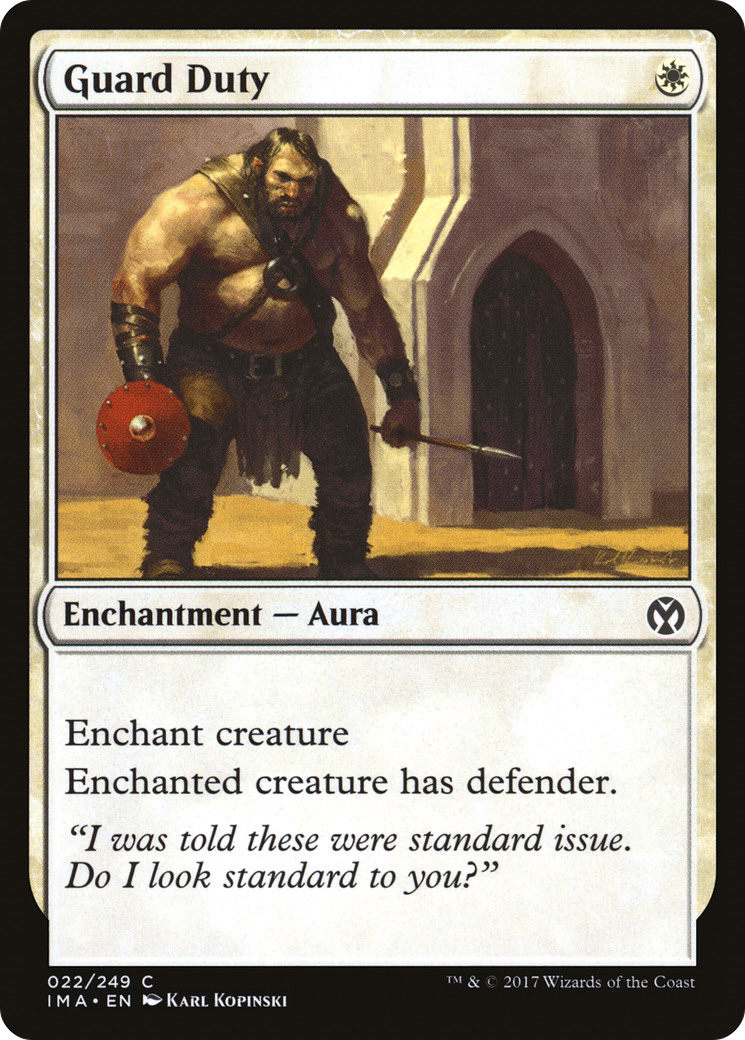 Image of Guard Duty (IMA-022) - Iconic Masters Foil
