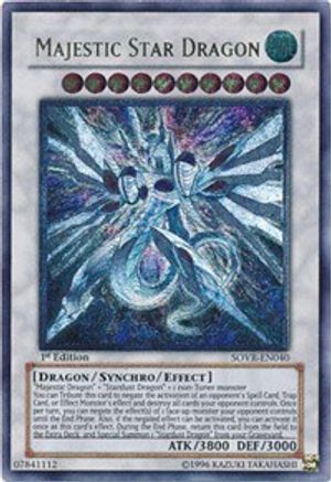 Image of Majestic Star Dragon (UTR) (SOVR-EN040) - Stardust Overdrive Unlimited