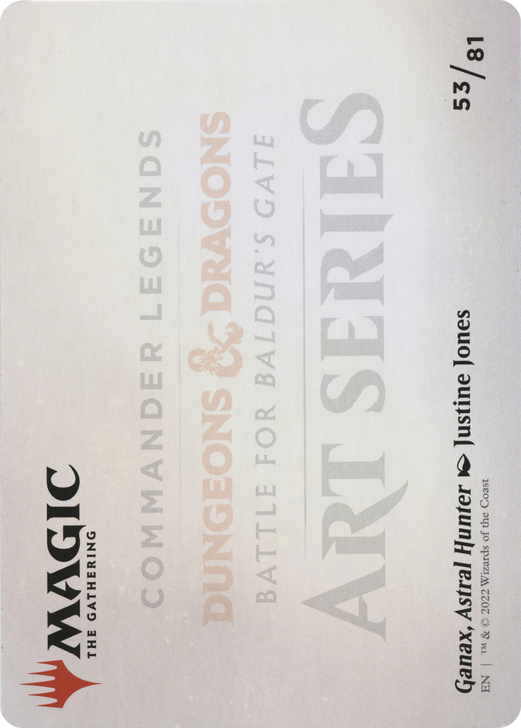 Image of Ganax, Astral Hunter // Ganax, Astral Hunter (ACLB-053) - Battle for Baldur's Gate Art Series (Borderless)
