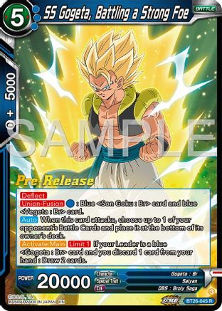 Image of SS Gogeta, Battling a Strong Foe (BT26-045) - Ultimate Advent PreRelease Cards