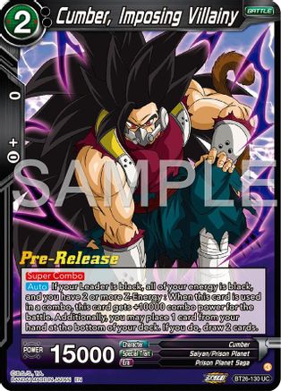 Image of Cumber, Imposing Villainy (BT26-130) - Ultimate Advent PreRelease Cards