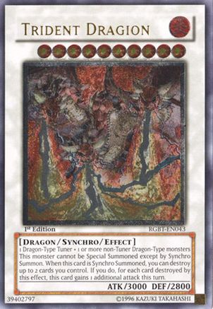 Image of Trident Dragion (UTR) (RGBT-EN043) - Raging Battle 1st Edition
