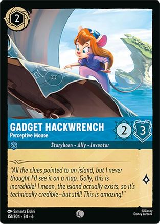 Image of Gadget Hackwrench - Perceptive Mouse (151/204) - Azurite Sea Cold Foil