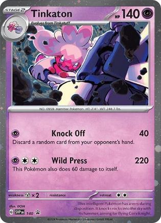 Image of Tinkaton (Cosmo Holo) 140  - Holofoil SV Scarlet & Violet Promo Cards - Promo