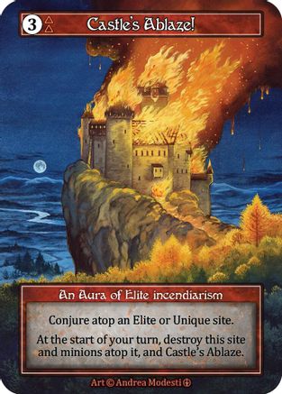 Image of Castle's Ablaze! (Foil)  - Arthurian Legends Foil