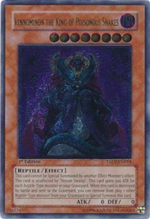 Image of Vennominon the King of Poisonous Snakes (UTR) (TAEV-EN014) - Tactical Evolution 1st Edition