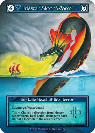Image of Mester Stoor Worm (Foil)  - Arthurian Legends Foil