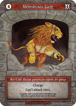 Image of Monstrous Lion (Foil)  - Arthurian Legends Foil