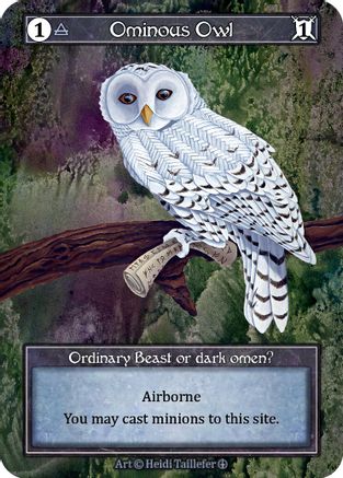 Image of Ominous Owl (Foil)  - Arthurian Legends Foil