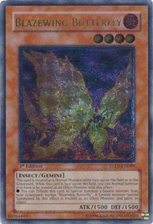 Image of Blazewing Butterfly (UTR) (TAEV-EN089) - Tactical Evolution 1st Edition