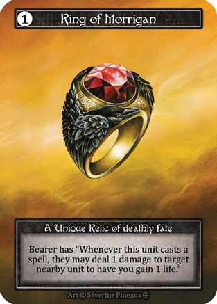 Image of Ring of Morrigan (Foil)  - Arthurian Legends Foil