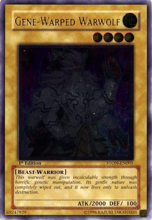 Image of Gene-Warped Warwolf (UTR) (STON-EN001) - Strike of Neos 1st Edition