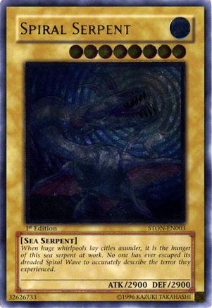 Image of Spiral Serpent (UTR) (STON-EN003) - Strike of Neos 1st Edition