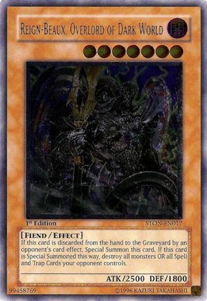Image of Reign-Beaux, Overlord of Dark World (UTR) (STON-EN017) - Strike of Neos 1st Edition