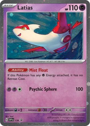 Image of Latias 139  - Holofoil SV Scarlet & Violet Promo Cards - Promo
