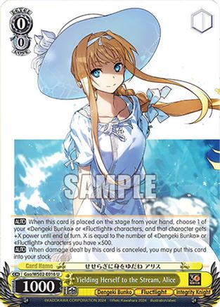 Image of Yielding Herself to the Stream, Alice (Gso/WS02-E016 U) - Dengeki Bunko