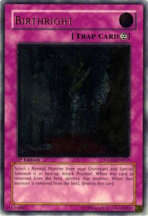 Image of Birthright (UTR) (STON-EN057) - Strike of Neos 1st Edition
