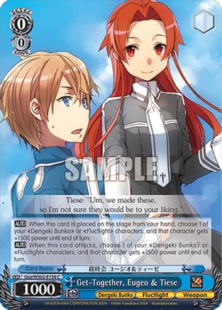 Image of Get-Together, Eugeo & Tiese (Gso/WS02-E138 C) - Dengeki Bunko