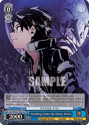 Image of Standing Under the Moon, Kirito (Gso/WS02-TE34 TD) - Dengeki Bunko