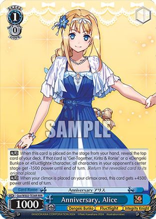Image of Anniversary, Alice (RRR) (Gso/WS02-TE36R RRR) - Dengeki Bunko