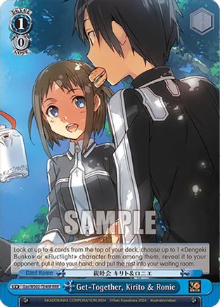 Image of Get-Together, Kirito & Ronie (RRR) (Gso/WS02-TE40R RRR) - Dengeki Bunko
