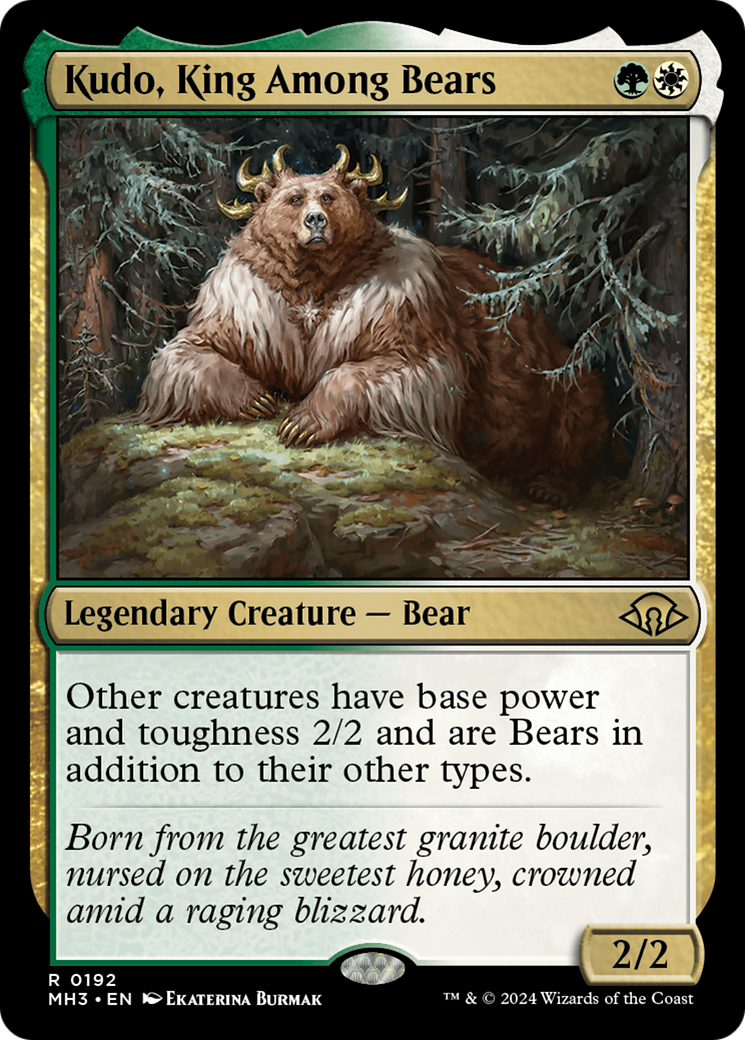 Image of Kudo, King Among Bears (MH3-192) - Modern Horizons 3 Foil