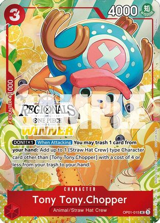 Image of Tony Tony.Chopper (Online Regional 2024 Vol. 3) [Winner] (OP01-015) - One Piece Promotion Cards Foil
