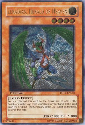 Image of Zeradias, Herald of Heaven (UTR) (FOTB-EN018) - Force of the Breaker 1st Edition