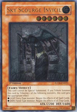 Image of Sky Scourge Invicil (UTR) (FOTB-EN023) - Force of the Breaker 1st Edition