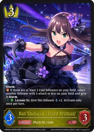 Image of Rin Shibuya [Triad Primus] (CSD02b-001EN) - CSD02 THE IDOLMSTER CINDERELLA GIRLS