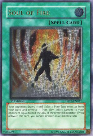Image of Soul of Fire (UTR) (FOTB-EN031) - Force of the Breaker 1st Edition