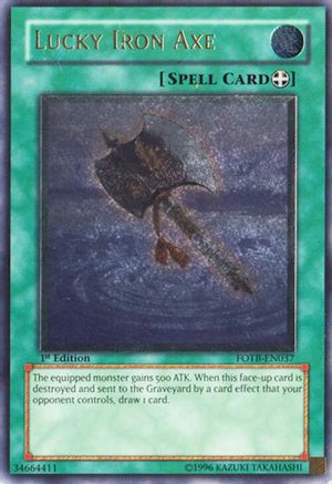Image of Lucky Iron Axe (UTR) (FOTB-EN037) - Force of the Breaker Unlimited