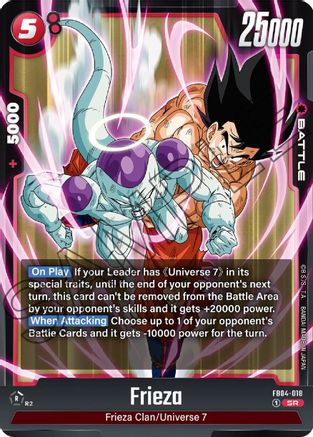 Image of Frieza (FB04-018) - Ultra Limit Holofoil