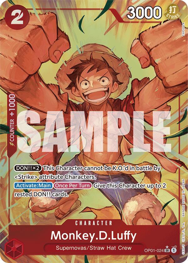 Monkey.D.Luffy (OP01-024) (Alternate Art) - Premium Booster -The Best- (PRB-01)