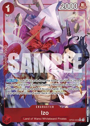 Image of Izo (OP03-003) (Alternate Art) (OP03-003) - Premium Booster -The Best- Foil
