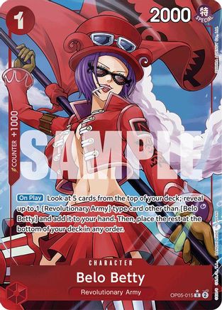 Image of Belo Betty (Alternate Art) (OP05-015) - Premium Booster -The Best- Foil