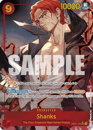 Image of Shanks (OP01-120) (Alternate Art) (OP01-120) - Premium Booster -The Best- Foil